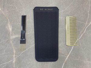 BE ALMAÍ Wave Styling Trio - Volume Comb, Gold Comb, Heat Resistant Mat