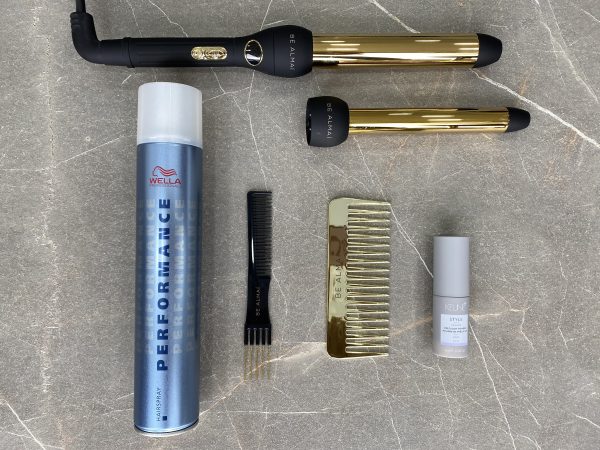 NEW BE ALMAÍ Wand & Product Styling Set - Wand, Volume Comb, Gold Comb, Hairspray & Volume Powder