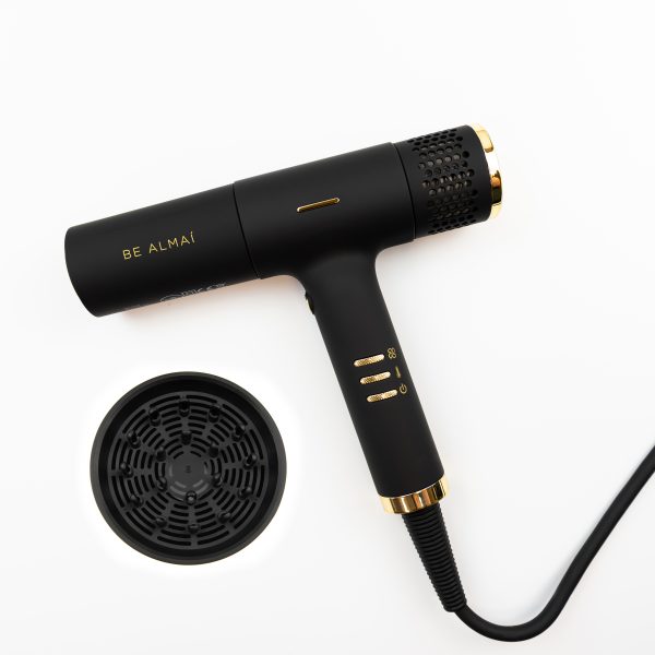 BE ALMAÍ Lightweight Hairdryer & Magnetic Diffuser Attachment Set